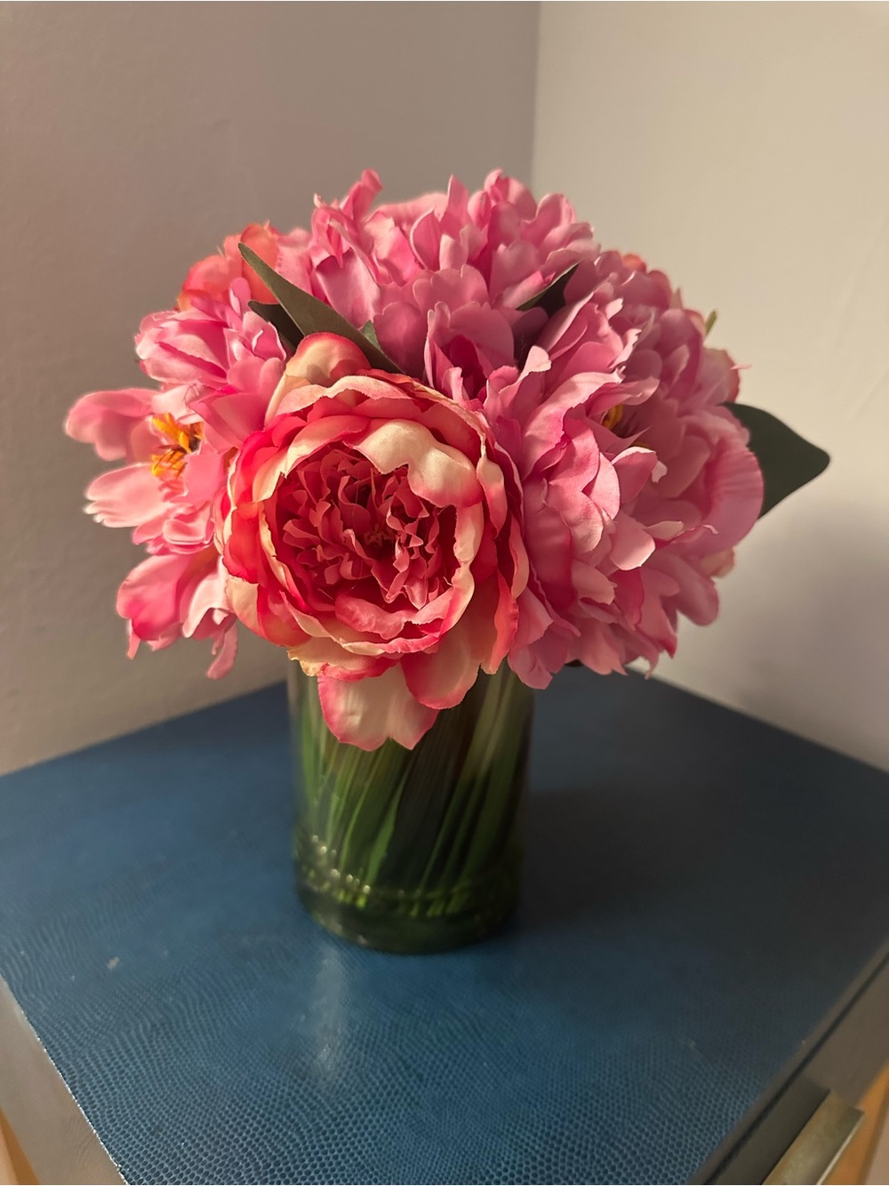 Pink Artificial Peony & Hydrangea Bouquet - Home Accents